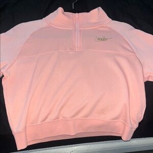 Nike Pink Quarter-Zip Pullover